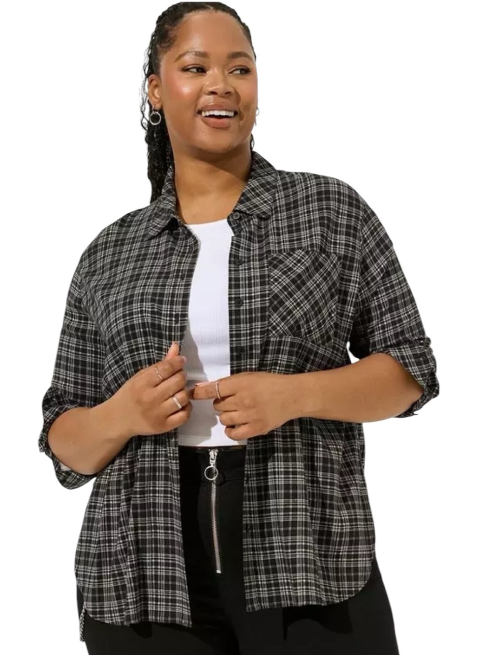 Torrid Button Up Top
